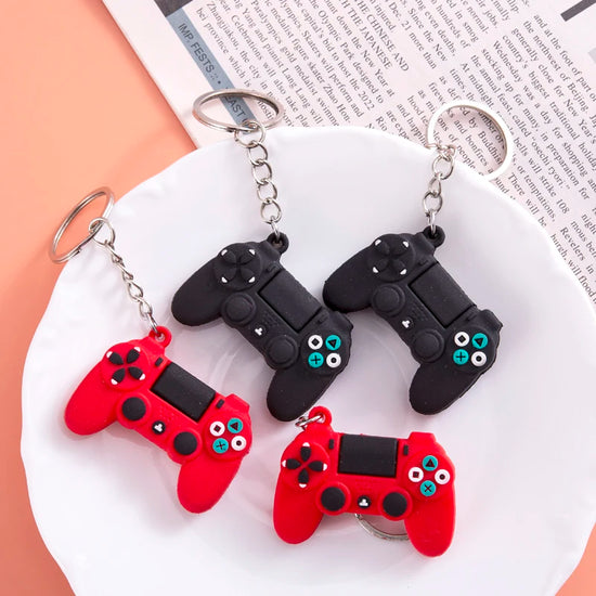 Portachiavi console di gioco, simpatico portachiavi a forma di joystick gamepad.