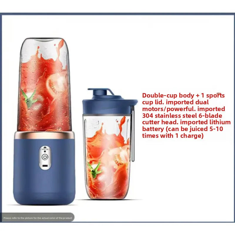 Frullatore portatile elettrico da viaggio, spremiagrumi per frullati e frappè.