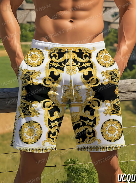 Costume a Pantaloncino Mare Uomo stile Hawaiano
