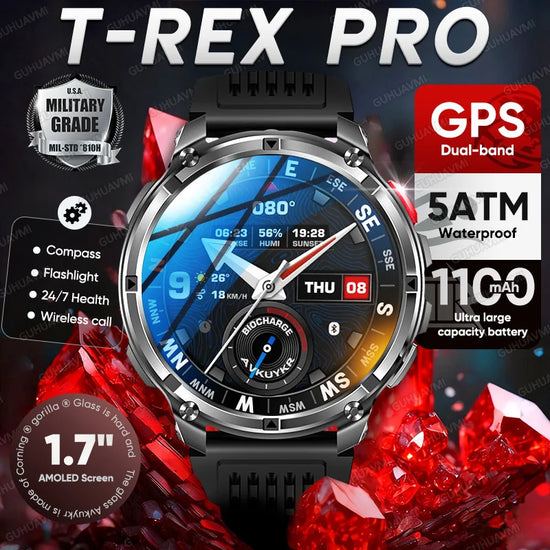SmartWatch T-Rex4 Pro 1100mAh Battery Display Amoled