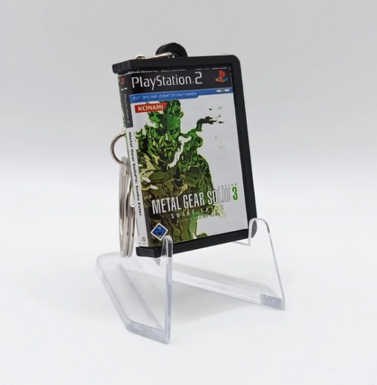 Portachiavi Metal Gear Solid 3 Snake Eater Playstation PS2 Keychain Videogames
