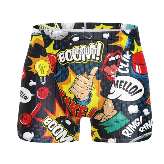 Costume da uomo, pantaloncini ad asciugatura rapida per nuoto, surf e immersioni.