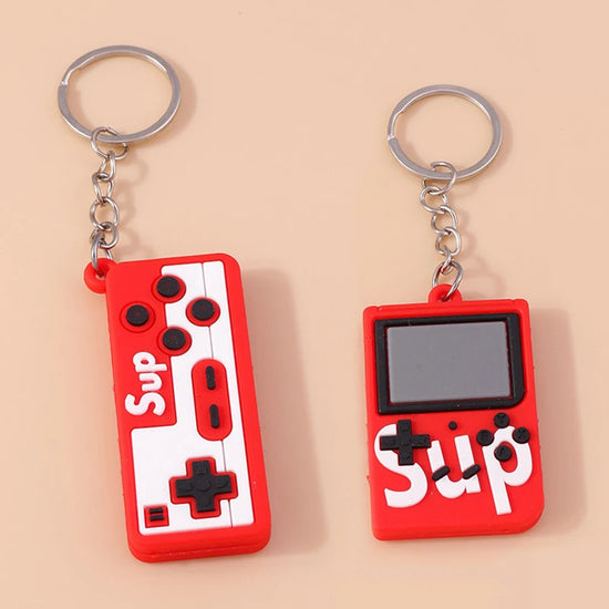 Portachiave in PVC a forma di mini console di gioco cartoni animati