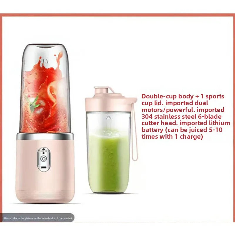 Frullatore portatile elettrico da viaggio, spremiagrumi per frullati e frappè.