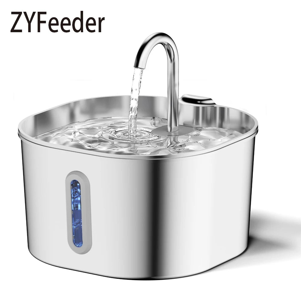ZYFeeder Fontana d'Acqua 2.2L - Acciaio Inossidabile