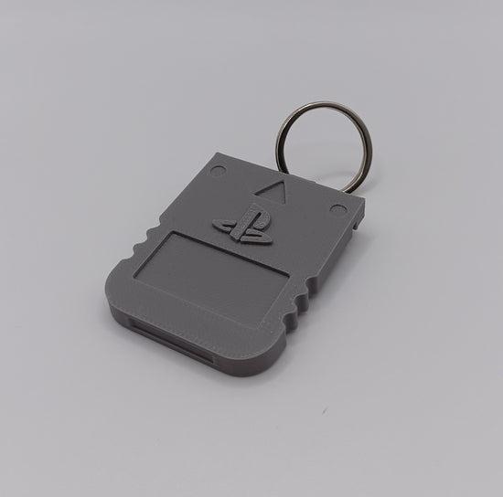 Portachiavi PS1 Memory Card Playstation Keychain Gadget Videogames